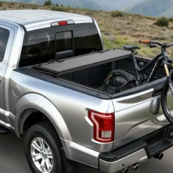 VEVOR Hard Tri-Fold Truck Bed Tonneau Cover, Compatible with 2019-2025 Dodge Ram 1500 5.6 ft (67.4 in) Bed, Waterproof Low-Profile Hard Folding Truck Tonneau Cover with Aluminum Alloy Support Bar