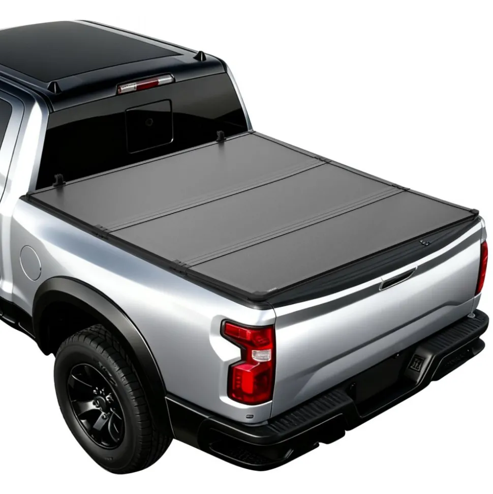 VEVOR Hard Tri-Fold Truck Bed Tonneau Cover, Compatible with 2019-2026 Dodge Ram 1500 (Incl. Classic & New) 6.4 ft (76.3 in) Bed Without Rambox (Not Fit Split Tailgate), Waterproof Folding Truck Cover