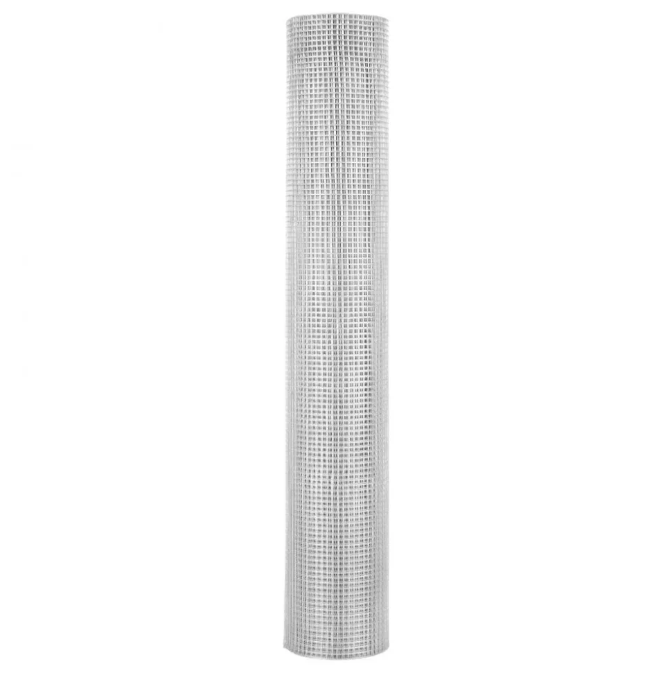 VEVOR Hardware Cloth 1/4 inch 48 inch x 100 ft 23 Gauge Chicken Wire Fence, Hot-Dip Galvanized After Welding Metal Wire Mesh Roll, Garden Plant Welded Fencing Roll Supports Poultry Netting Cage Fence