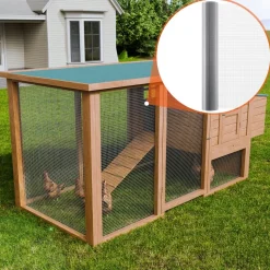VEVOR Hardware Cloth 1/2 inch 48 inch x 50 ft 19 Gauge Chicken Wire Fence, Hot-Dip Galvanized After Welding Metal Wire Mesh Roll, Garden Plant Welded Fencing Roll Supports Poultry Netting Cage Fence