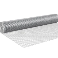 VEVOR Hardware Cloth 1/2 inch 48 inch x 50 ft 19 Gauge Chicken Wire Fence, Hot-Dip Galvanized After Welding Metal Wire Mesh Roll, Garden Plant Welded Fencing Roll Supports Poultry Netting Cage Fence