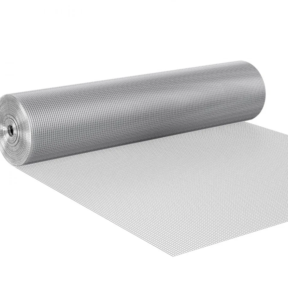 VEVOR Hardware Cloth 1/4 inch 36 inch x 100 ft 23 Gauge Chicken Wire Fence, Hot-Dip Galvanized After Welding Metal Wire Mesh Roll, Garden Plant Welded Fencing Roll Supports Poultry Netting Cage Fence