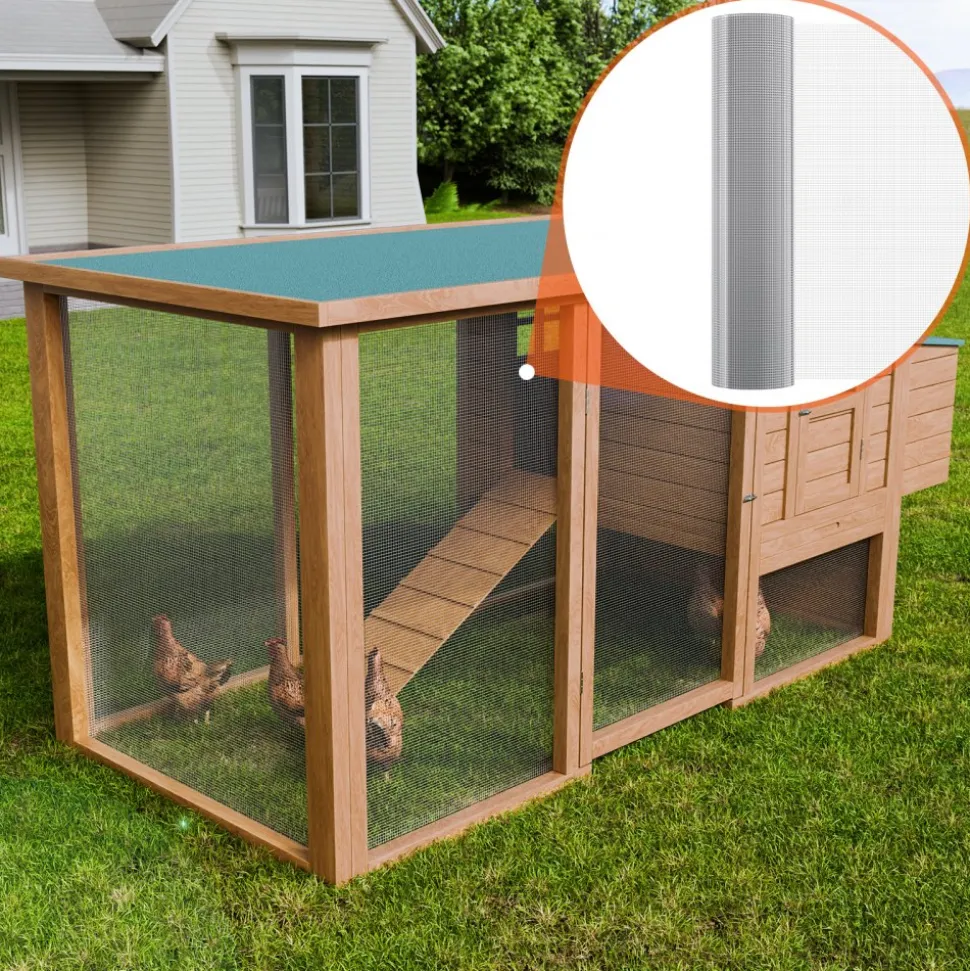 VEVOR Hardware Cloth 1/4 inch 36 inch x 100 ft 23 Gauge Chicken Wire Fence, Hot-Dip Galvanized After Welding Metal Wire Mesh Roll, Garden Plant Welded Fencing Roll Supports Poultry Netting Cage Fence