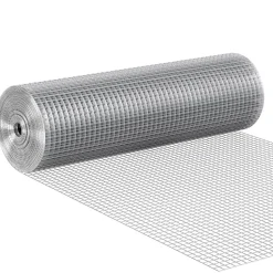 VEVOR Hardware Cloth, 1/2 inch 72 inch x 100 ft 19 Gauge Chicken Wire Fence, Hot-Dip Galvanized After Welding Metal Wire Mesh Roll, Garden Plant Welded Fencing Roll Supports Poultry Netting Cage Fence