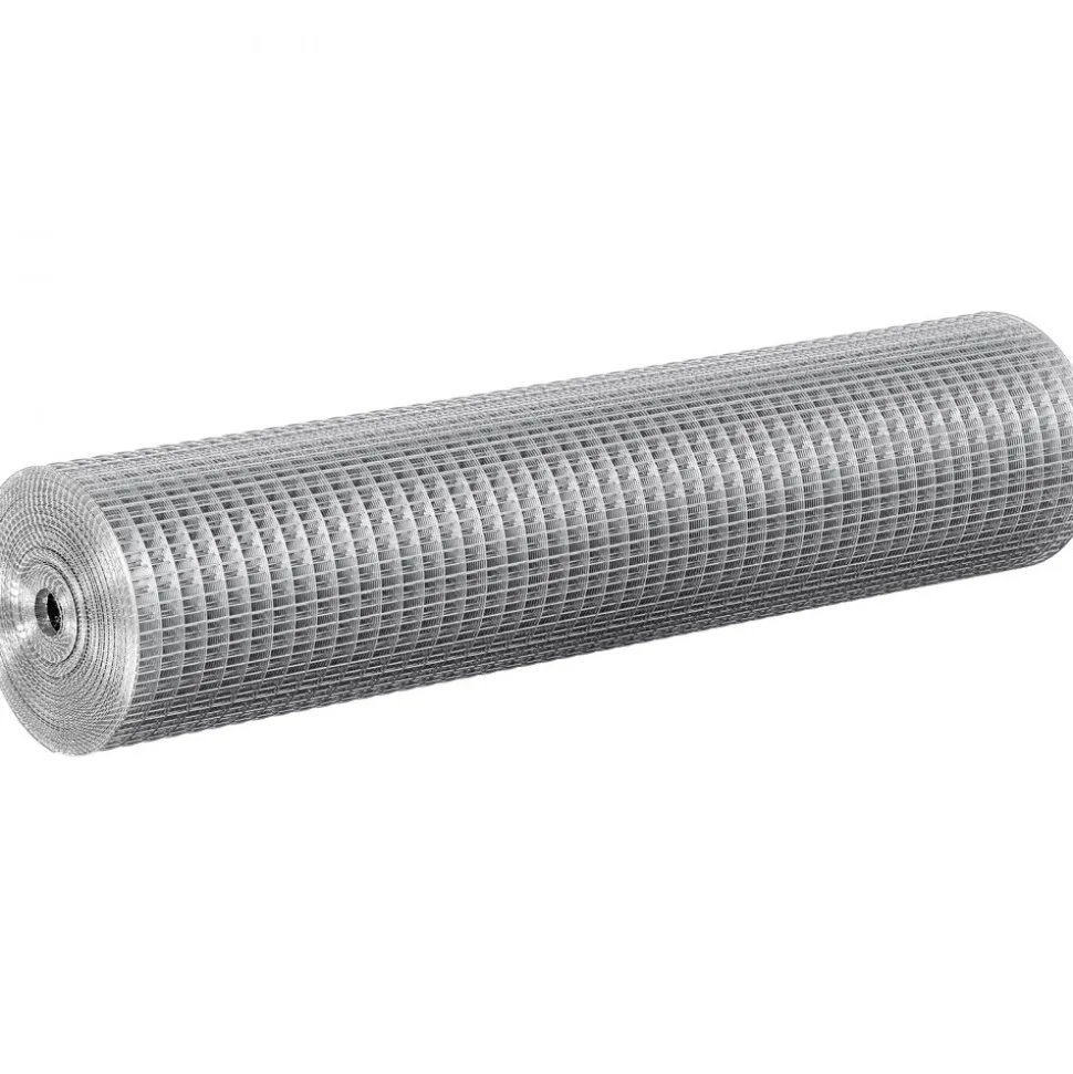 VEVOR Hardware Cloth, 1/2 inch 24in x 25 ft 19 Gauge, Hot Dipped Galvanized Wire Mesh Roll, Chicken Wire Fencing, Wire Mesh for Rabbit Cages, Garden, Small Rodents