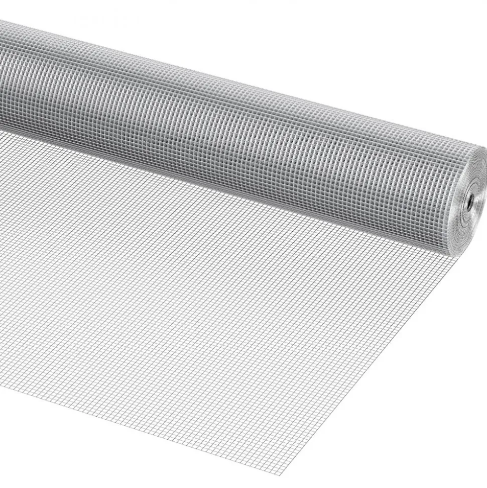 VEVOR Hardware Cloth, 1/4 inch 36in x 50 ft 23 Gauge, Hot Dipped Galvanized Wire Mesh Roll, Chicken Wire Fencing, Wire Mesh for Rabbit Cages, Garden, Small Rodents