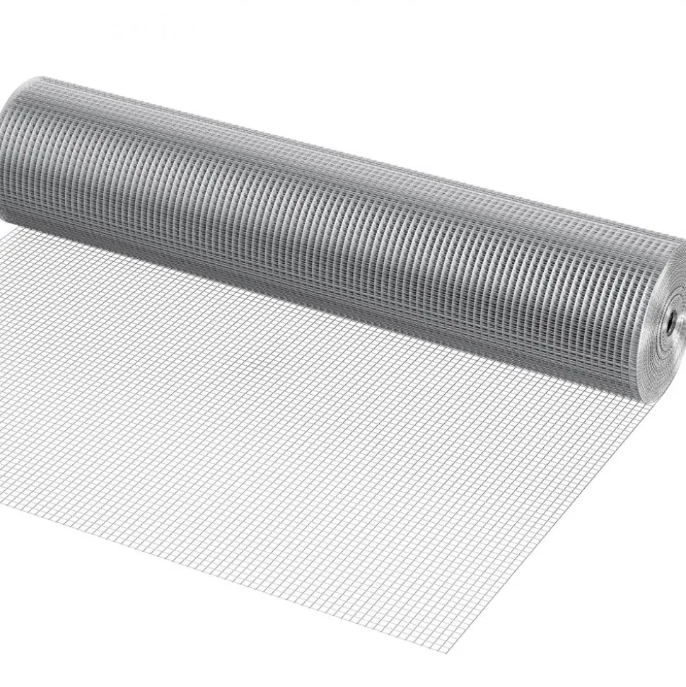 VEVOR Hardware Cloth, 1/2 inch 48in x 100 ft 19 Gauge, Hot Dipped Galvanized Wire Mesh Roll, Chicken Wire Fencing, Wire Mesh for Rabbit Cages, Garden, Small Rodents