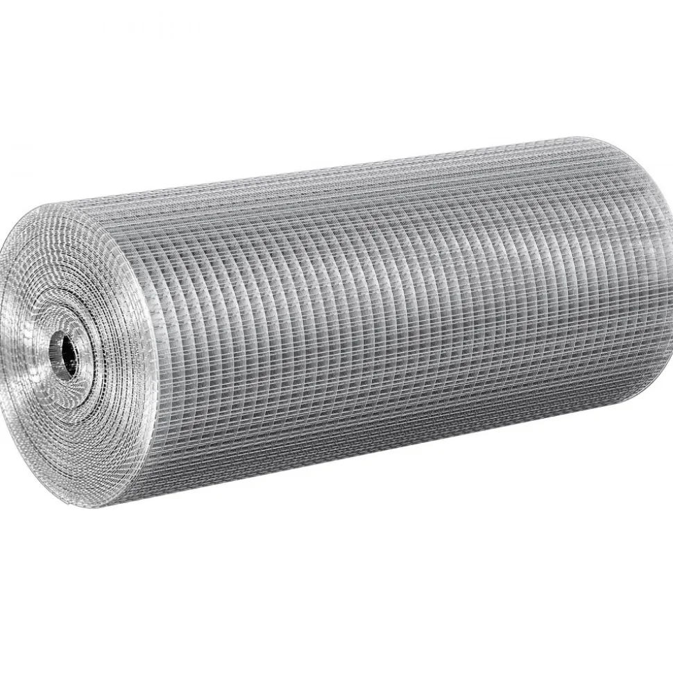 VEVOR Hardware Cloth, 1/2 inch 24in x 100 ft 19 Gauge, Hot Dipped Galvanized Wire Mesh Roll, Chicken Wire Fencing, Wire Mesh for Rabbit Cages, Garden, Small Rodents