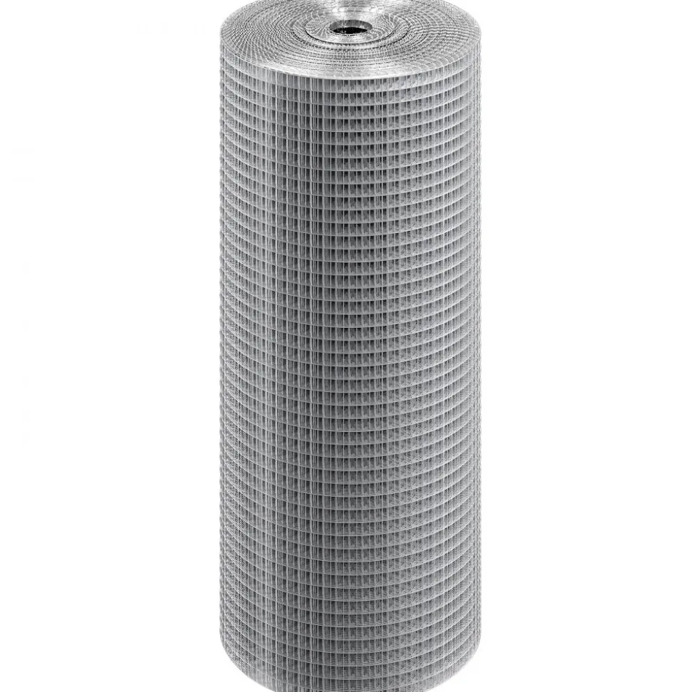 VEVOR Hardware Cloth, 1/2 inch 24in x 100 ft 19 Gauge, Hot Dipped Galvanized Wire Mesh Roll, Chicken Wire Fencing, Wire Mesh for Rabbit Cages, Garden, Small Rodents