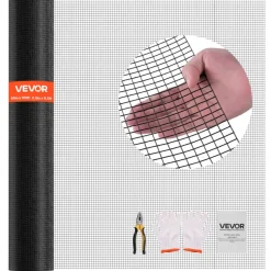 VEVOR Hardware Cloth 60 in x 100 ft, 1/2 in 19 Gauge Galvanized Wire Mesh Roll, Weather-Resistant Vinyl Coated Chicken Wire Fencing, Heavy Duty Welded Garden Plant Fencing for Rabbit Cage Snake Fence