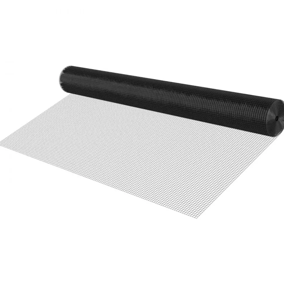 VEVOR Hardware Cloth 72 in x 50 ft, 1/2 in 19 Gauge Galvanized Wire Mesh Roll, Weather-Resistant Vinyl Coated Chicken Wire Fencing, Heavy Duty Welded Garden Plant Fencing for Rabbit Cage Snake Fence