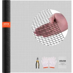 VEVOR Hardware Cloth 72 in x 50 ft, 1/2 in 19 Gauge Galvanized Wire Mesh Roll, Weather-Resistant Vinyl Coated Chicken Wire Fencing, Heavy Duty Welded Garden Plant Fencing for Rabbit Cage Snake Fence