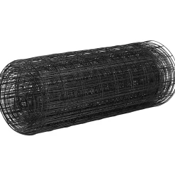 VEVOR Hardware Cloth, 24'' x 50' Galvanized Wire Mesh Roll, 16 Gauge Chicken Wire Fence Roll, Vinyl Coating Metal Wire Mesh for Chicken Coop Barrier, Rabbit Snake Fences, Poultry Enclosures