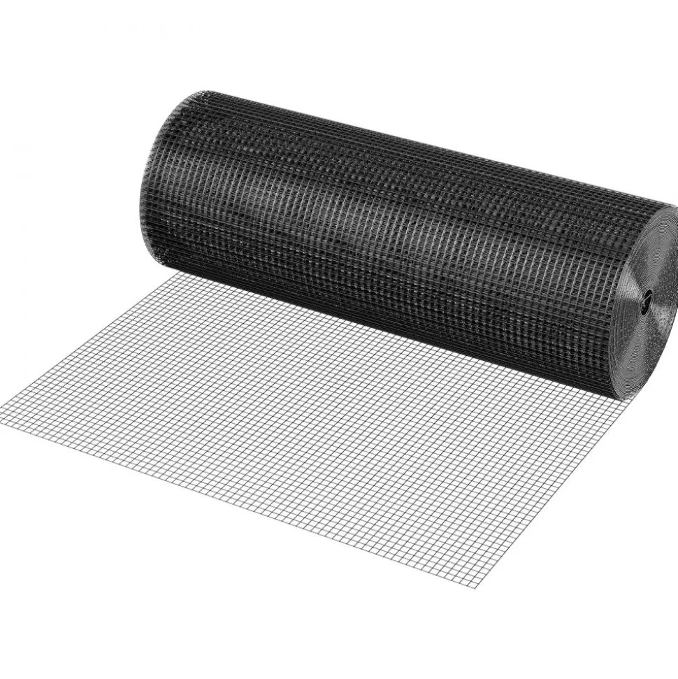 VEVOR Hardware Cloth, 36'' x 100' Galvanized Wire Mesh Roll, 19 Gauge Chicken Wire Fence Roll, Vinyl Coating Metal Wire Mesh for Chicken Coop Barrier, Rabbit Snake Fences, Poultry Enclosures