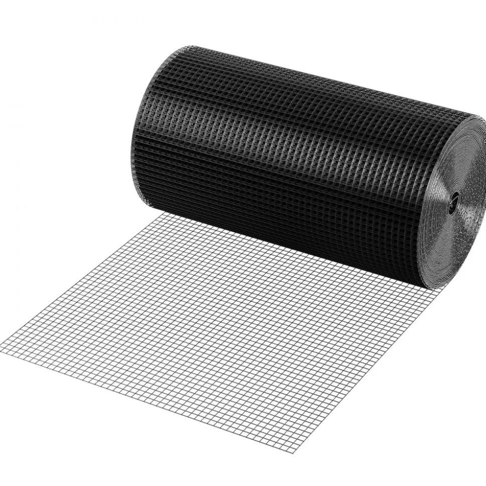 VEVOR Hardware Cloth, 48'' x 50' Galvanized Wire Mesh Roll, 19 Gauge Chicken Wire Fence Roll, Vinyl Coating Metal Wire Mesh for Chicken Coop Barrier, Rabbit Snake Fences, Poultry Enclosures