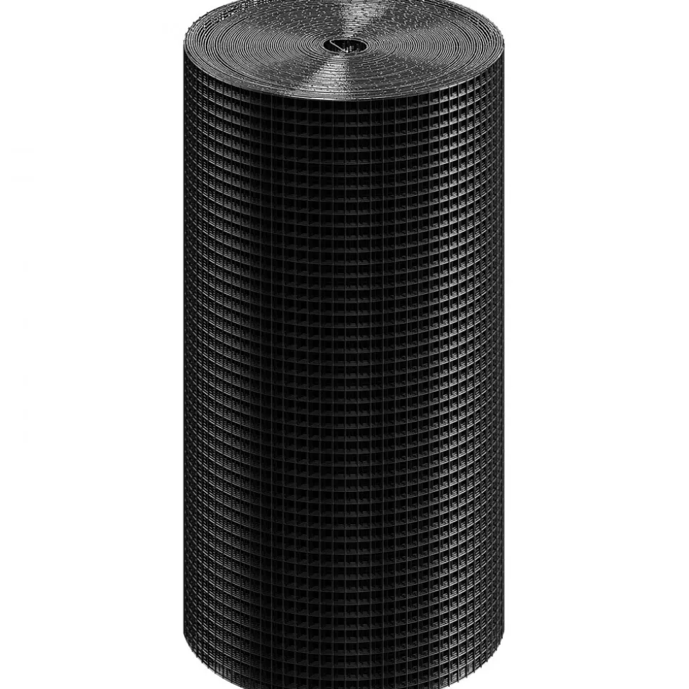 VEVOR Hardware Cloth, 48'' x 50' Galvanized Wire Mesh Roll, 19 Gauge Chicken Wire Fence Roll, Vinyl Coating Metal Wire Mesh for Chicken Coop Barrier, Rabbit Snake Fences, Poultry Enclosures
