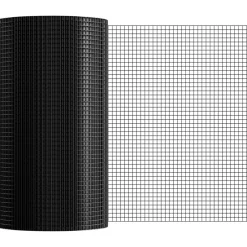 VEVOR Hardware Cloth, 48'' x 50' Galvanized Wire Mesh Roll, 19 Gauge Chicken Wire Fence Roll, Vinyl Coating Metal Wire Mesh for Chicken Coop Barrier, Rabbit Snake Fences, Poultry Enclosures