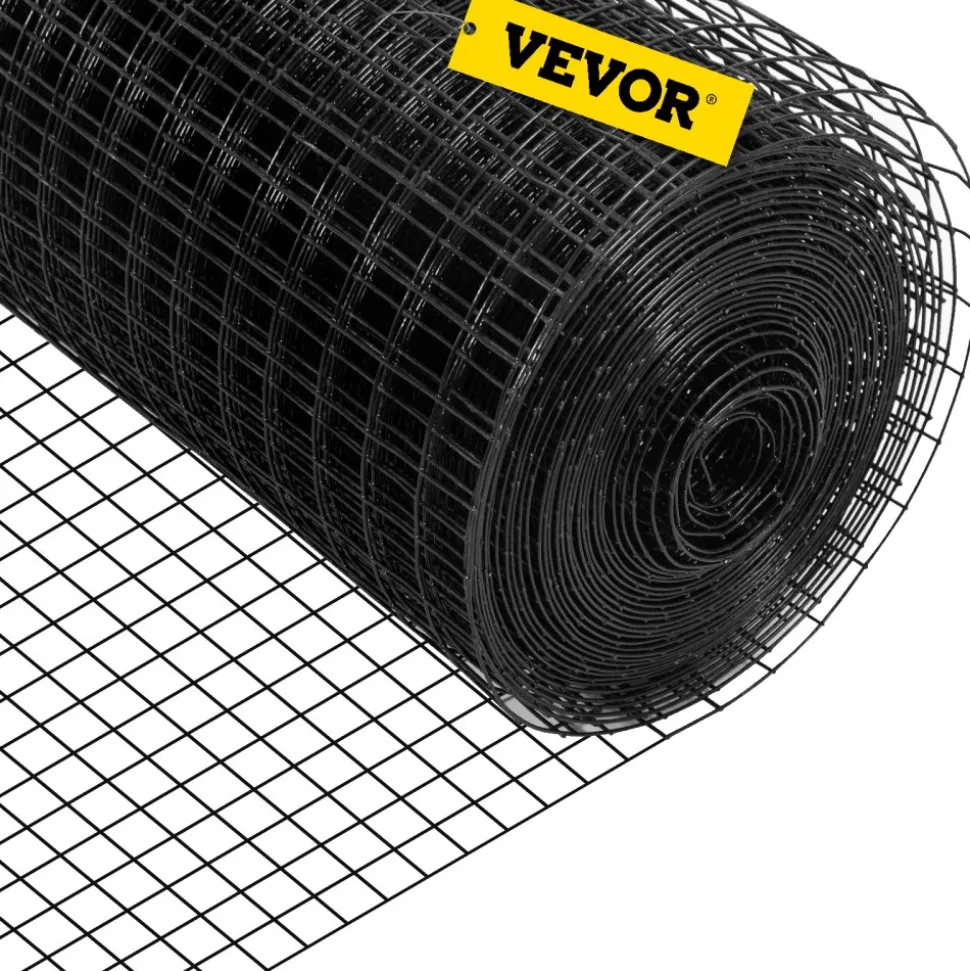 VEVOR Hardware Cloth, 36" x 50' & 1"x1" Mesh Size, Galvanized Steel Vinyl Coated 16 Gauge Chicken Wire Fencing with A Cutting Plier & A Pair of Fabric Gloves, for Garden Fencing & Pet Enclosures,