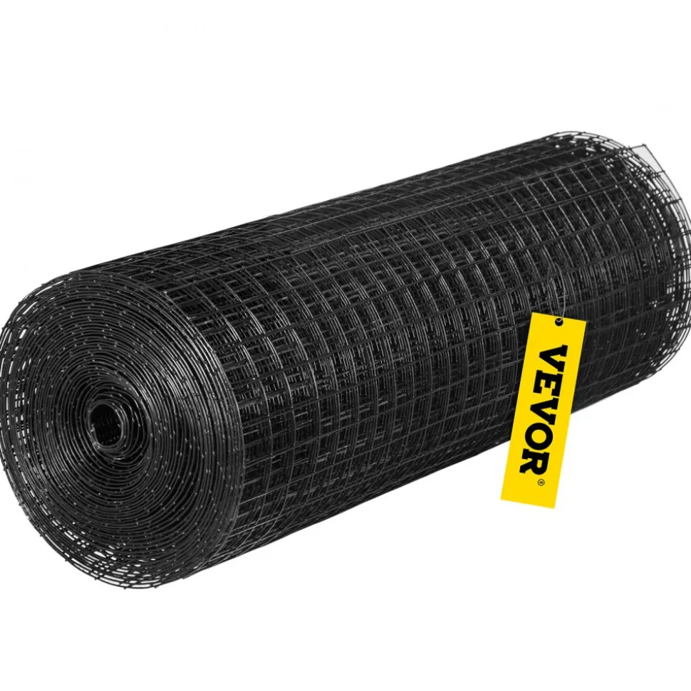 VEVOR Hardware Cloth, 36" x 50' & 1"x1" Mesh Size, Galvanized Steel Vinyl Coated 16 Gauge Chicken Wire Fencing with A Cutting Plier & A Pair of Fabric Gloves, for Garden Fencing & Pet Enclosures,