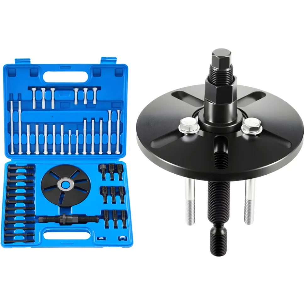 VEVOR Harmonic Balancer Puller Removal & Install Tool Kit, All-Steel Harmonic Balancer Installer Set Tool Kit for Removing and Installing of Balancers, Flywheels, Crankshaft Pulleys, Steering Wheels
