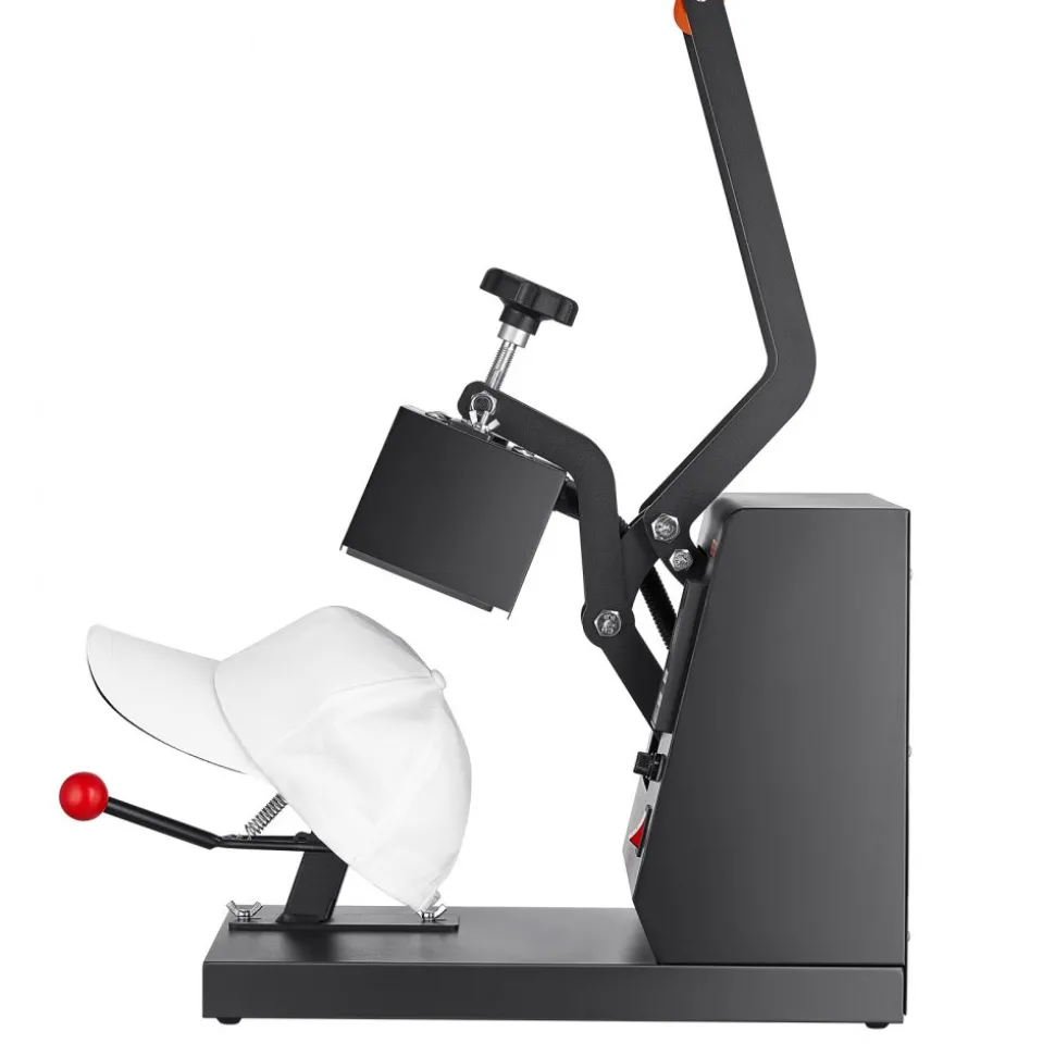 VEVOR Hat Heat Press, 4-in-1 Cap Heat Press Machine, 6 x 3in Clamshell Sublimation Transfer, LCD Digital Timer Temperature Control with 4pcs Curved Heating Elements (6x3/6.7x2.7/6.7x2.7/8.1x3.5)