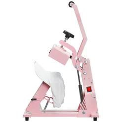 VEVOR Hat Heat Press Machine, with 2pcs Interchangeable Platens, Precise Temperature and Time Control, Hat Press for HTV Iron On and Sublimation Projects, for Caps, Headbands, Cuffs, Face Masks, Pink