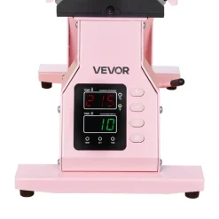 VEVOR Hat Heat Press Machine, with 4pcs Interchangeable Platens, Precise Temperature and Time Control, Hat Press for HTV Iron On and Sublimation Projects, for Caps, Headbands, Cuffs, Face Masks, Pink