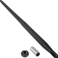 VEVOR Hay Spear Spears 49" Hay Bale Spear Spike, 4000 lbs Capacity Quick Attach Square Hay Bale Spears, 2 Pics Black Bale Forks, Bale Hay Spike with Hex Nut & Sleeve for Buckets Tractors Loaders