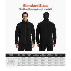 VEVOR Heated Fleece Jacket for Women, Heated Sweatshirt with 7.4V 16000mAh Rechargeable Power Bank Pack, 6 Heating Zones, 3 Temp Levels, 3h/6h/10h Warmth, for Winter Outdoor Camping, Black, L Size