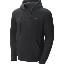 VEVOR Heated Hoodie, Unisex Heated Sweatshirt with Battery Pack 7.4V, Electric Jacket with 5 Heating Zones for Men & Women, Lightweight Warm Heated Outdoor Pullover for Fishing Camping, S Size Black
