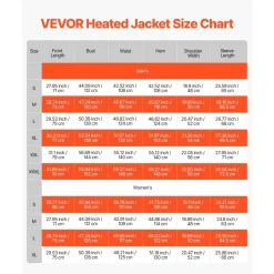 VEVOR Heated Jacket for Men with 7.4V Battery, Soft Shell Electric Heating Coat, Windproof Waterproof Lightweight Outerwear with 5 Heating Zones & 3 Heat Settings, Machine Washable,XL Size