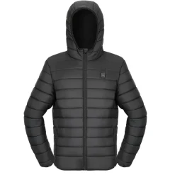 VEVOR Heated Jacket for Women with 7.4V Battery, Soft Shell Electric Heating Coat, Windproof Lightweight Outerwear with 4 Heating Zones & 3 Heat Settings, for Hiking, Outdoor Work, Black, M Size