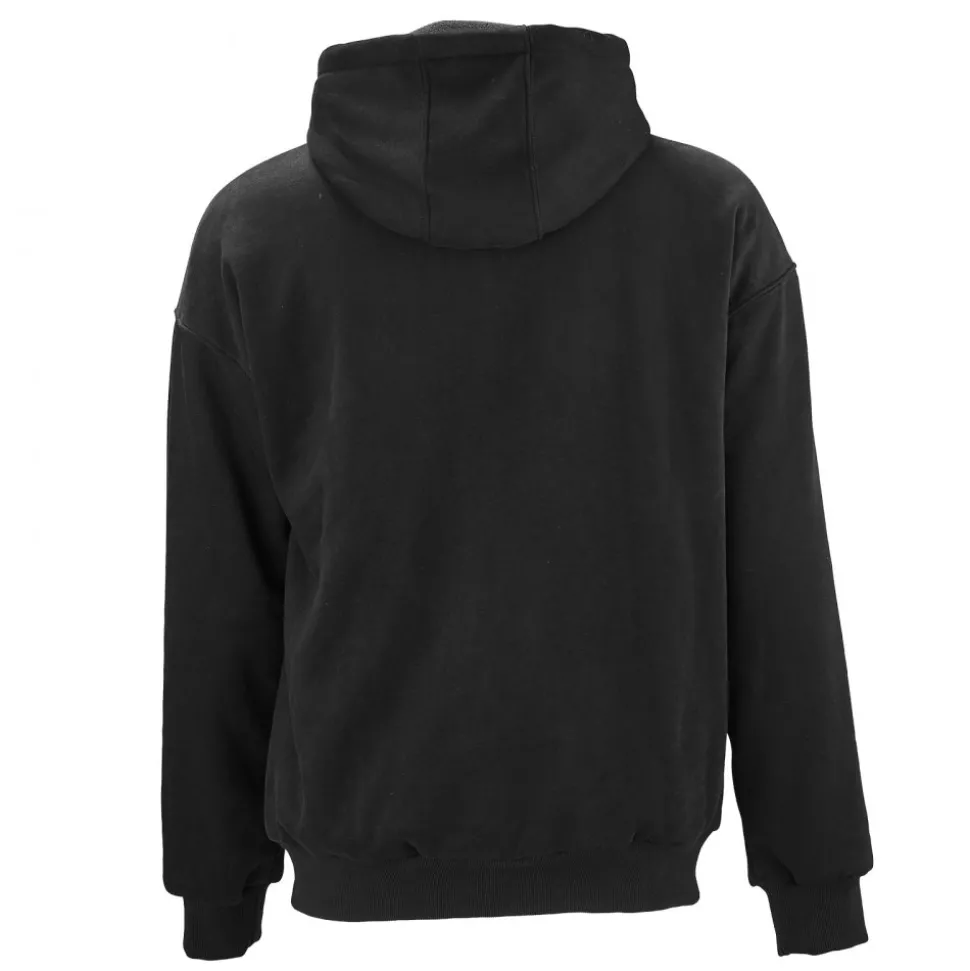 VEVOR Heated Jacket Hoodie for Men Women, Heated Sweatshirt Unisex Full-Zip with 7.4V 16000mAh Power Bank Pack, 5 Heating Zones, 3 Temp Levels, 4-8H Warmth, for Winter Outdoor Camping, Black, XL Size