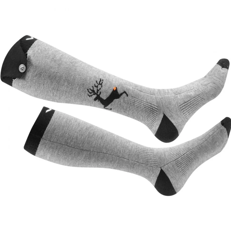 VEVOR Heated Socks, 6000mAh Battery Powered, Rechargeable Heating Socks with 4 Heating Levels, Electric Heated Sock with APP Control for Men Women, Foot Warmer for Hunting Riding Camping Hiking