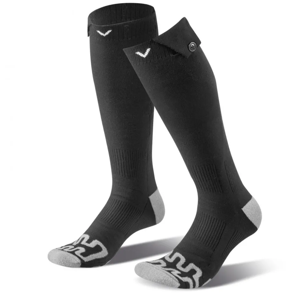 VEVOR Heated Socks, 5000mAh Battery Powered, Rechargeable Heating Socks with 4 Heating Levels, Electric Heated Sock for Men Women, Foot Warmer for Hunting Riding Camping Hiking Skiing, Outdoor Work