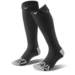 VEVOR Heated Socks, 5000mAh Battery Powered, Rechargeable Heating Socks with 4 Heating Levels, Electric Heated Sock for Men Women, Foot Warmer for Hunting Riding Camping Hiking Skiing, Outdoor Work