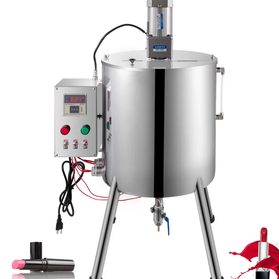 VEVOR Heating Mixing Filling Machine, 30L/7.9 Gal Lipstick Filling Machine, 35W Lipstick Filler, Heating and Stirring Filling Machine with Stirrer for Cosmetics, Drink, Lipstick, Wax and Nail Polish
