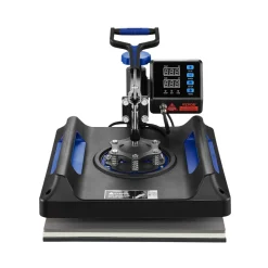 VEVOR Heat Press Machine 8 in 1 Combo, Heat Press 15x15 in, Swing Away T Shirt Printing Machine Digital Control, Multifunction Transfer Machine Sublimation, for T-Shirt Hat Cap Mug Plate, Blue