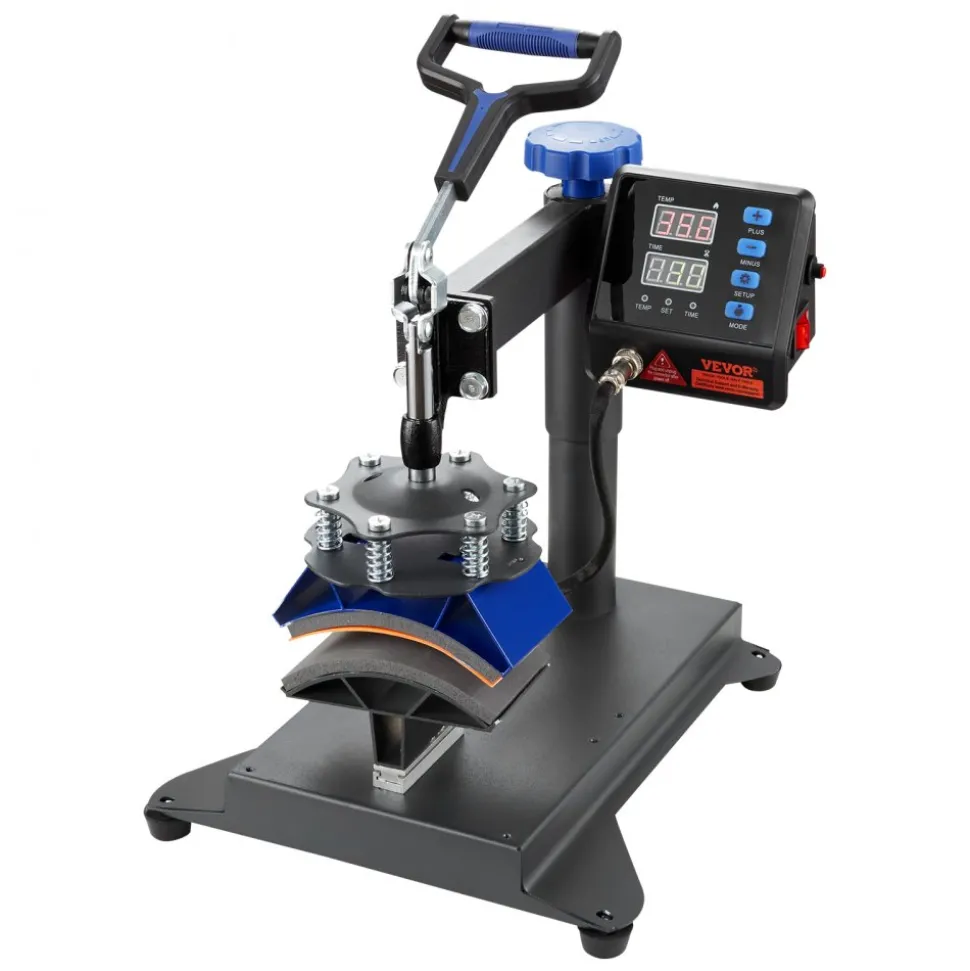 VEVOR Heat Press Machine 8 in 1 Combo, Heat Press 15x15 in, Swing Away T Shirt Printing Machine Digital Control, Multifunction Transfer Machine Sublimation, for T-Shirt Hat Cap Mug Plate, Blue