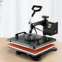 VEVOR Heat Press Machine, 8 in 1 Combo Digital Multifunctional Sublimation Heat Transfer Machine 12x15 inch, 360 Degree Rotation Swing Away for Printing T Shirts Mug Cap Hat Plate