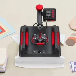 VEVOR Heat Press Machine 8 in 1 Combo, Heat Press 15x15, Swing Away T Shirt Printing Machine Digital Control, Multifunction Heat Transfer Machine Sublimation Heat Press for T-Shirt Hat Cap Mug Plate