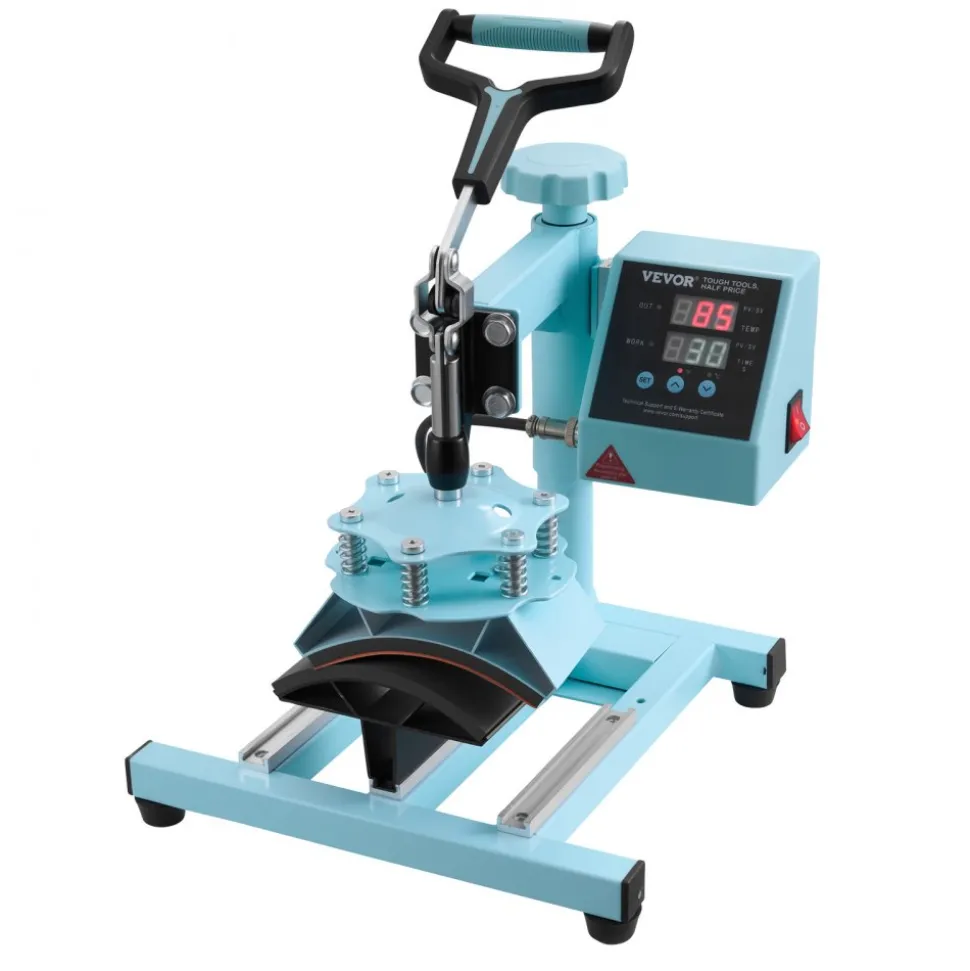 VEVOR Heat Press Machine, 12 x 15 inch, 2 in 1 Heat Transfer Machine with Hat Press, 360° Swing Away T-Shirt Pressing Machine, Digital Precise Control, Fast Even Heating for T-Shirts/Hats/Caps, Green