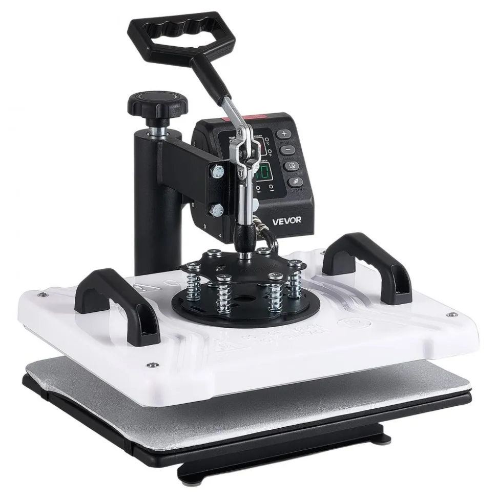 VEVOR Heat Press Machine 12 x 15 in Sublimation Press Machine Swing Away, Heat Up Fast and Even, Digital Precise Time and Temperature Control, for T-Shirts, Canvas Tote Bags, Pillowcases, Socks