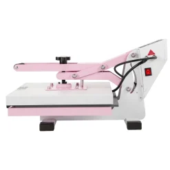VEVOR Heat Press, 15 x 15 inch Digital Heat Press Machine, Slide Out Heat Transfer Machine, Fast and Even Heating, 2-Layer Insulation Cotton, Heat Transfer Machine for T-Shirts/Pillows/Bags, Pink