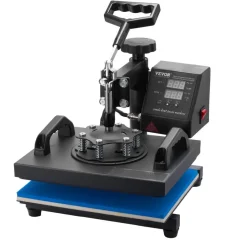 VEVOR Heat Press, 12x10Inch T-Shirt Press Machine, T-shirt Press Heat Press 30x23cm Printing Machine Heat Transfer Sublimation Machine for T-shirts