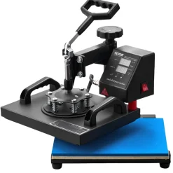 VEVOR Heat Press, 12x10Inch T-Shirt Press Machine, T-shirt Press Heat Press 30x23cm Printing Machine Heat Transfer Sublimation Machine for T-shirts