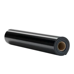 VEVOR Heat Transfer Vinyl, 12 in x 25 ft, Glossy Black HTV Iron on Vinyl Roll, Easy to Cut and Weed, Strong Adhesion, Compatible with Cutting Machines, for Various Materials, T-shirts, Pillows, Hats