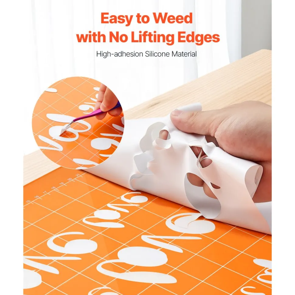 VEVOR Heat Transfer Vinyl, 12 in x 70 ft, Glossy White HTV Iron on Vinyl Roll, Easy to Cut and Weed, Strong Adhesion, Compatible with Cutting Machines, for Various Materials, T-shirts, Pillows, Hats