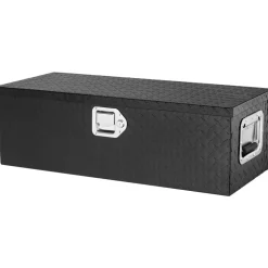 VEVOR Heavy Duty Aluminum Truck Bed Tool Box, Diamond Plate Tool Box with Side Handle and Lock Keys, Storage Tool Box Chest Box Organizer for Pickup, RV, Trailer, Truck Bed, 30