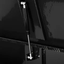 VEVOR Heavy Duty Aluminum Truck Bed Tool Box, Stripes Plated Tool Box with Sliding Shelf, Side Handle, Lock & Keys, Storage Toolbox Chest for Trailer, Pickup, Truck Bed, RV, 35.4